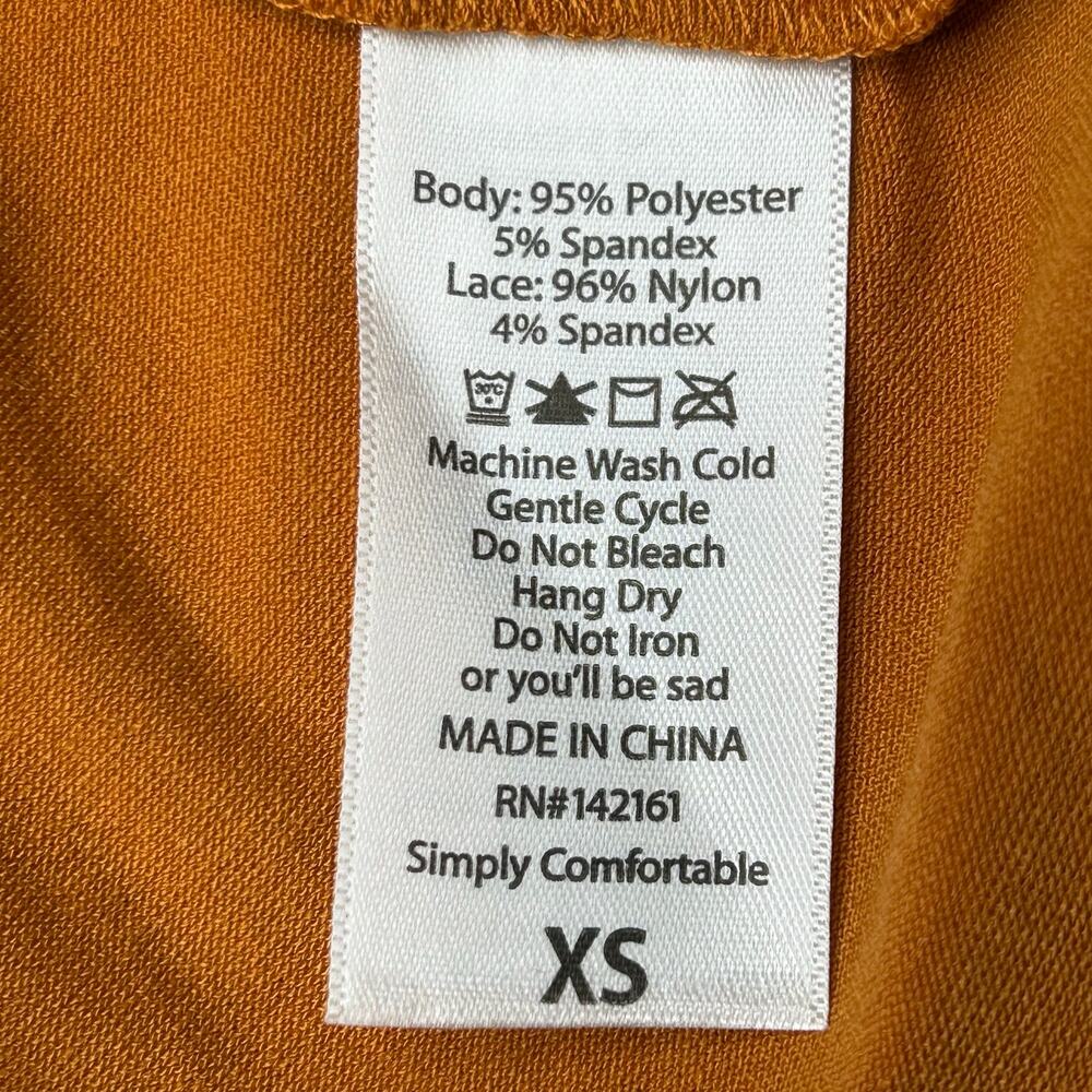 NEW LuLaRoe Dress Women XS Runs Large "Maurine" Orange Amber Autumn Halloween - Picture 4 of 8